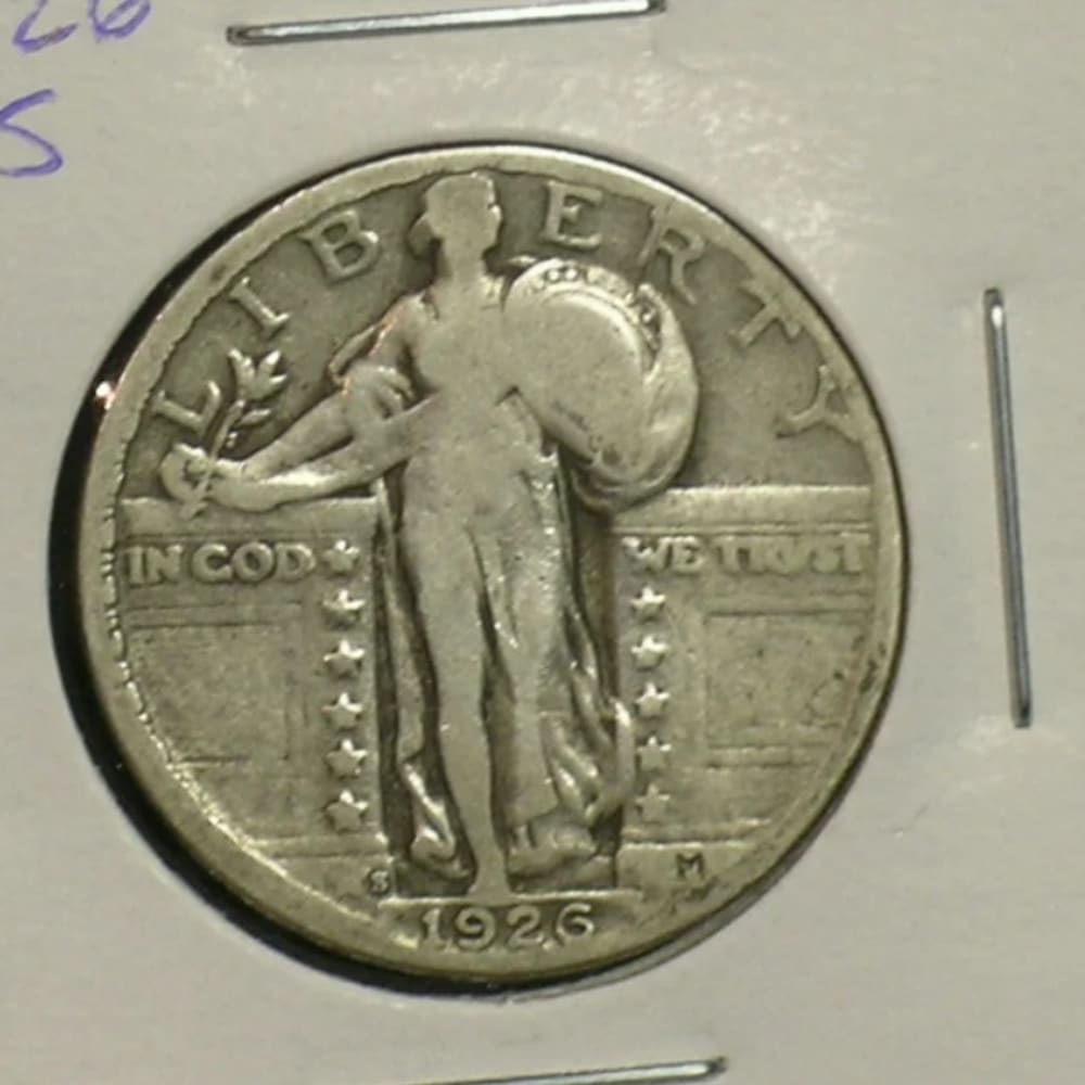 1926-S Nice Standing Liberty Quarter - Better Date - (AE7-1)